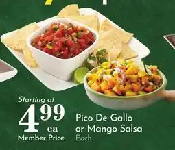 Pavilions Pico De Gallo or Mango Salsa offer