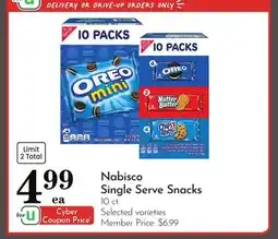 Pavilions Nabisco Single Serve Snacks offer