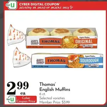 Pavilions Thomas' English Muffins offer