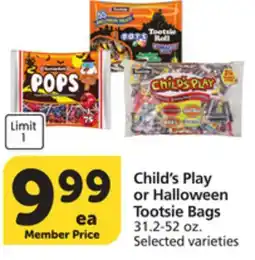 Pavilions Child's Play or Halloween Tootsie Bags offer