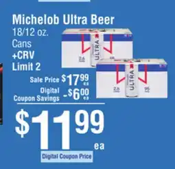 Smart & Final Michelob Ultra Beer offer