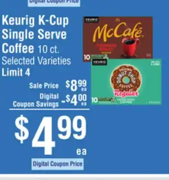 Smart & Final Keurig K-Cup Single Serve Coffee offer