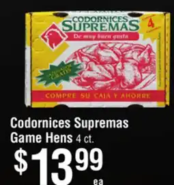 Smart & Final Codornices Supremas Game Hens offer