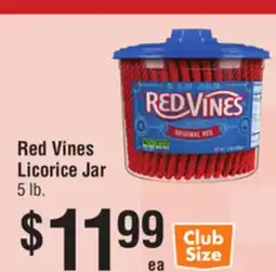 Smart & Final Red Vines Licorice Jar offer