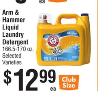 Smart & Final Arm & Hammer Liquid Laundry Detergent offer