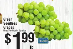 Smart & Final Green Seedless Grapes offer