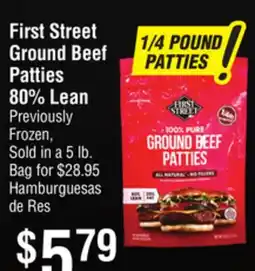 Smart & Final First Street Ground Beef Patties offer