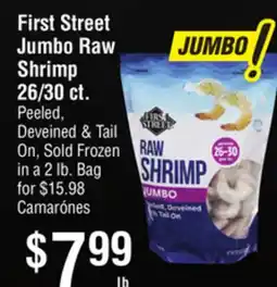 Smart & Final First Street Jumbo Raw Shrimp 26/30 ct offer