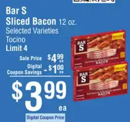 Smart & Final Bar S Sliced Bacon offer