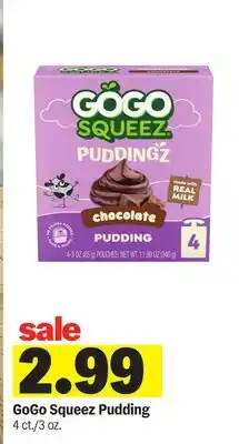Meijer GoGo Squeez Pudding offer