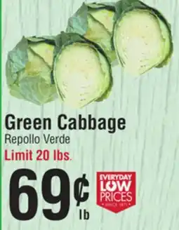 Smart & Final Green Cabbage offer