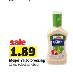 Meijer Meijer Salad Dressing offer