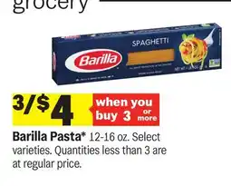 Meijer Barilla Pasta offer