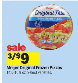 Meijer Meijer Original Frozen Pizzas offer