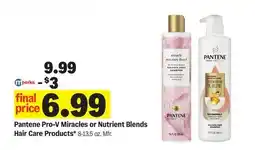 Meijer Pantene Pro-V Miracles or Nutrient Blends Hair Care Products offer