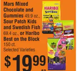 Smart & Final Mars Mixed Chocolate and Gummies, Sour Patch Kids and Swedish Fish or Haribo Best on the Block offer