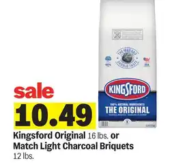 Meijer Kingsford Original 16 lbs. or Match Light Charcoal Briquets 12 lbs offer