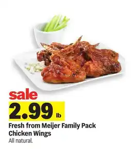 Meijer Fresh from Meijer Family Pack Chicken Wings offer