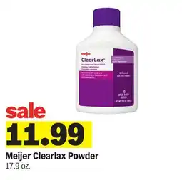 Meijer Meijer Clearlax Powder offer
