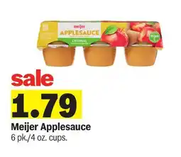 Meijer Meijer Applesauce offer
