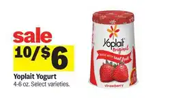 Meijer Yoplait Yogurt offer