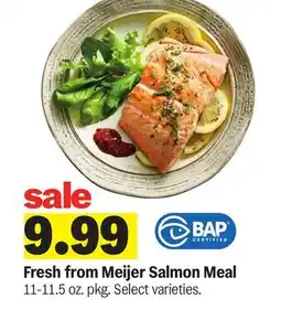 Meijer Fresh from Meijer Salmon Meal offer