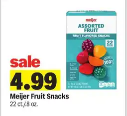 Meijer Meijer Fruit Snacks offer