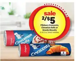 Meijer Pillsbury Crescents, Cinnamon Rolls or Grands Biscuits offer