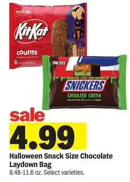 Meijer Halloween Snack Size Chocolate Laydown Bag offer