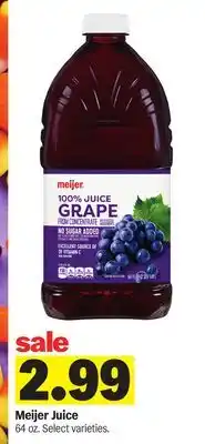 Meijer Meijer Juice offer