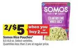 Meijer Somos Rice Pouches offer