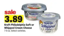Meijer Kraft Philadelphia Soft or Whipped Cream Cheese offer