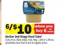 Meijer Gerber 2nd Stage Food Tubs offer