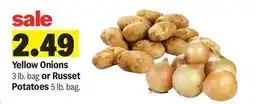 Meijer Yellow Onions 3 lb. bag or Russet Potatoes 5 lb. bag offer