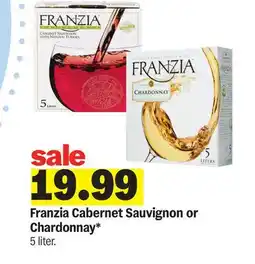 Meijer Franzia Cabernet Sauvignon or Chardonnay offer