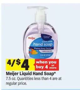 Meijer Meijer Liquid Hand Soap offer