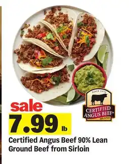 Meijer Certified Angus Beef 90% Lean Ground Beef from Sirloin offer