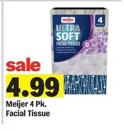 Meijer Meijer 4 Pk. Facial Tissue offer