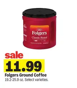 Meijer Folgers Ground Coffee offer