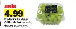 Meijer Frederik's by Meijer California Autumncrisp Grapes offer