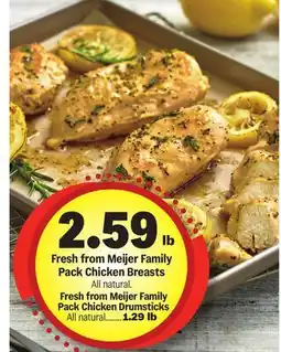 Meijer Fresh from Meijer Family Pack Chicken Breasts offer