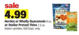 Meijer Herdez or Wholly Guacamole 8 oz. or Stellar Pretzel Thins 7.2 oz offer