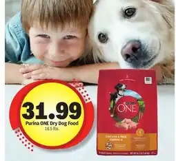 Meijer Purina ONE Dry Dog Food offer