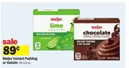 Meijer Meijer Instant Pudding or Gelatin offer