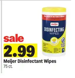 Meijer Meijer Disinfectant Wipes offer