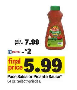 Meijer Pace Salsa or Picante Sauce offer