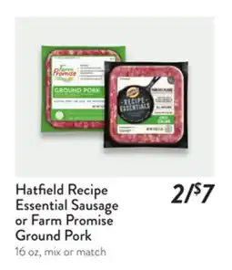 Fresh Thyme Hatfield Recipe Essential Sausage or Farm Promise Ground Pork offer