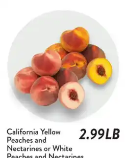Fresh Thyme California Yellow Peaches and Nectarines or White Peaches and Nectarines offer