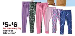Meijer Toddlers' or Girls' Leggings offer