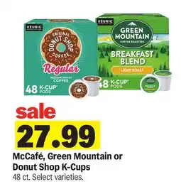 Meijer McCafé, Green Mountain or Donut Shop K-Cups offer